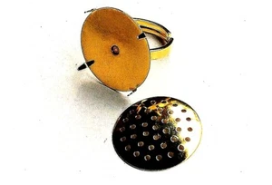 Ringschiene mit Sieb goldfarben 22 mm - Bild 1 von 2