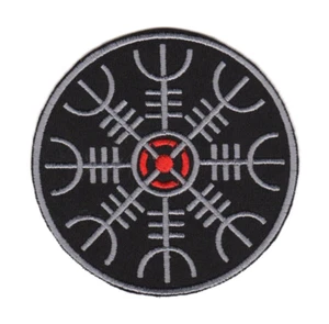 Aegishjalmur Patch | Aegishjalmr Shield Helm Of Awe Terror Norse Ægishjálmr Logo - Picture 1 of 1