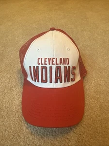 Cappello regolabile per adulti Shearer's Cleveland Indians MLB Snapback Trucker Cap - Foto 1 di 1
