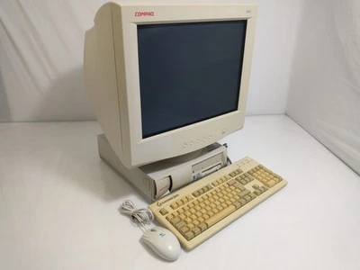 Vintage Compaq Deskpro EN PC Pentium III 933 MHz 384MB 40GB HDD With CRT - Image 1 of 4