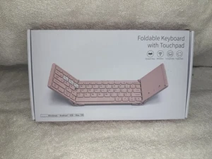 Samsers Foldable Bluetooth Keyboard with Touchpad Full-Size Black - Picture 1 of 4