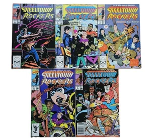 Lot Of 5 STEELTOWN ROCKERS #1-5 #1 #2 #3 #4 #5 Comic Books Marvel 1990 - Picture 1 of 8