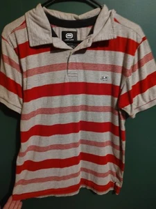 Kids Medium Ecko Unltd Polo Shirt Red And Grey - Picture 1 of 4