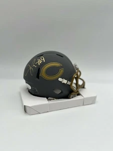 Jaquan Brisker Autographed Chicago Bears Slate Mini Football Helmet JSA CoA - Picture 1 of 4