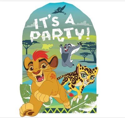 Lion Guard Postcard Invitations Boys Birthday Party Supplies Favor Stationary 8 - Image 1 of 3