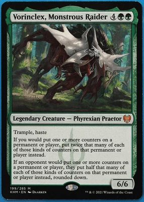 Vorinclex, Monstrous Raider Kaldheim NM Green Mythic Rare CARD (506884) ABUGames - Image 1 of 2