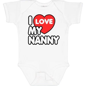Inktastic I Love My Nanny Baby Bodysuit Heart One-piece Infant Creeper - Picture 1 of 10