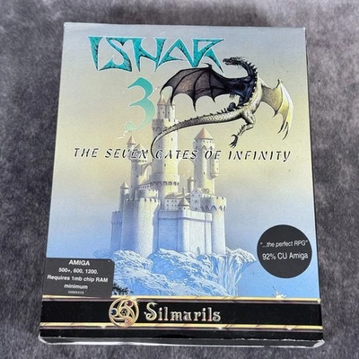 Ishar 3 The Seven Gates of Infinity Amiga Game - w/Manual Big Box 1994 RPG Rare - Image 1 of 4