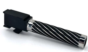 Glock 19 Compatible SPIRAL Match Grade STAINLESS STEEL 9mm Barrel - Picture 1 of 22