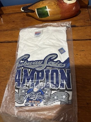 Auténtico Vintage Campeón de la Serie Subway New York Yankees Serie Mundial 2000 Talla M Foto 1 de 4