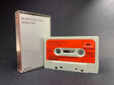 Brian Eno MUSIC FOR FILMS Cassette 3100 471 **UK 1ST ISSUE 1978** EX/NEAR MINT - Image 1 of 4
