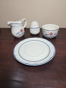 Cumberland Brambleberry Creamer Sugar (No Lid) Pepper Shaker Gravy underplate - Picture 1 of 8
