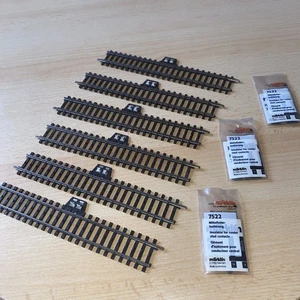 #867 Märklin 6x 2290 Anschlussgleis gerade 180mm In Neuwertigem Zustand - Bild 1 von 2