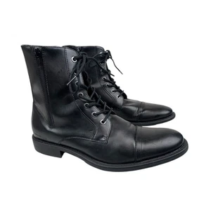 Unlisted by Kenneth Cole Blind Turn Combat Boot Black Size 10 M - Picture 1 of 11