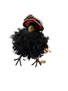 KATHERINE’S COLLECTION FEATHERED WITCH CROW WITH BROOM 2017 RELEASE - Bild 1 von 5