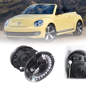 LED Headlight Projector DRL High Low Beam 2PCS For Volkswagen Beetle 2013-2019 - Picture 1 of 14