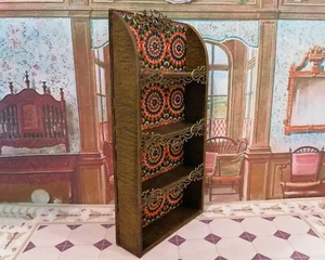 Doll Miniature Cabinet Bookcase Dollhouse Furniture Scale 1:12 Handmade - Picture 1 of 10