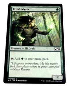 Magic the Gathering Elvish Mystic Magic 2015 173/269 Regular Common Card - Picture 1 of 9