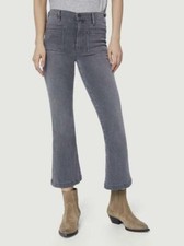 NWT FRAME Chimes/Grey Le Bardot Crop Flare Jeans Size 24 $240