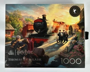 Thomas Kinkade Silver Select Harry Potter Hogwarts Express 1000 Pc Puzzle New - Picture 1 of 6