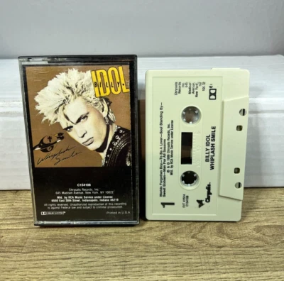Billy Idol - Whiplash Smile - Cassette Tape - 1986 Chrysalis - OVT 41514 - Rock - Image 1 of 3