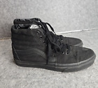 Vans Off The Wall High Tops All Black Men's Size 8.5
