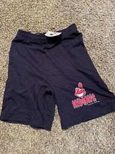 Cleveland Indians Size 10-12 NWT Chief Wahoo Navy Shorts 
