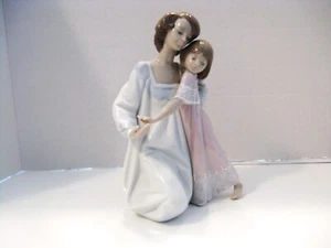 LLADRO Vintage Figur "Gute Nacht" Mutter und Tochter Porzellan #5449 ohne Karton - Bild 1 von 9
