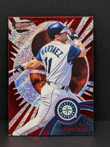 1999 Pacific Revolution Retail Ruby Red SP Edgar Martinez File Copy no number! - Picture 1 of 2