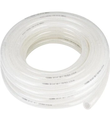Clear PVC Tubing 1/4 25ft , High Pressure Tubing Heavy Duty Braided - Image 1 of 4