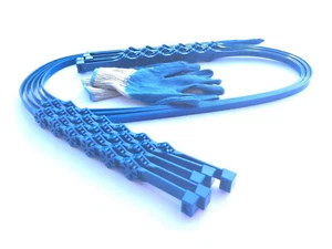 10x Anti-Rutsch Schneeketten m. Handschuhen Ketten Bänder Reifenkette Schnee PKW - Bild 1 von 12