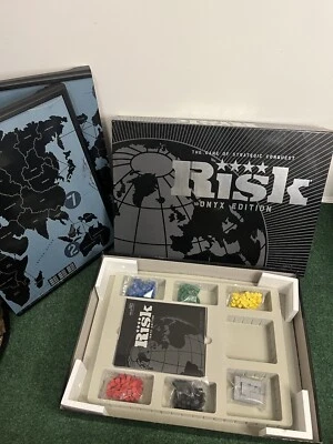 Parker Brothers Risk Onyx Edition The Game of Strategic Conquest NEW - Image 1 of 4
