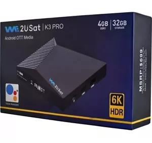 We2USat K3 PRO Android TV 6K (SOLD AS IS!) - Picture 1 of 8