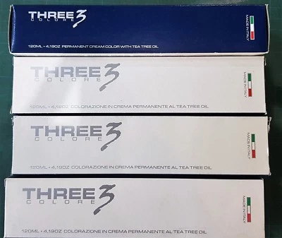 1pz FAIPA THREE 3 COLORE 120ML 5.032 CIOCCOLATO MEDIO PERMANENTE TEA TREE OIL