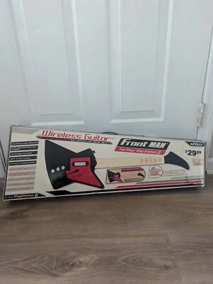 Nyko Front Man Guitar, Guitar Hero PlayStation 2 Black  Pink dongle not included - Image 1 of 4