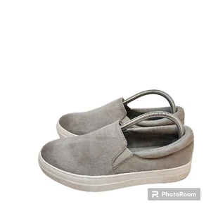 Zapatillas deportivas Soda para mujer talla 10 gris imitación suade plataforma sin cordones - Imagen 1 de 8