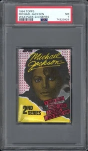 1984 Topps Michael Jackson Wax Pack - 2nd Series PSA 7 Pop 4 NoneForSale 4 Highr - Picture 1 of 2