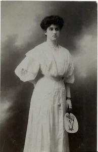 Vintage Photo Lady in White Dress East Serbia Zajecar 1908 - Picture 1 of 2