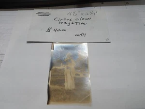 WOW 1930's/40's Vintage CLOWN 4 1/2 " x 2 3/4" Negative - Picture 1 of 4