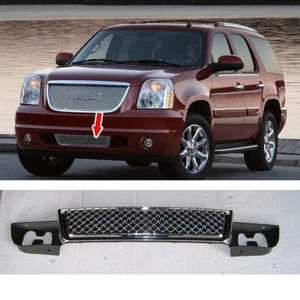 B Look Front Lower Grille For GMC Yukon 07-14 Yukon XL 1500 2500 All Chrome - Picture 1 of 4