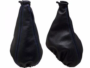 Funda Palanca Cambio y Freno 100% Piel Compatible para ALFA ROMEO 147 (00-10) - Picture 1 of 1