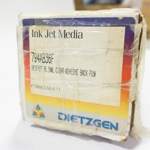 New OEM Dietzgen 794AB36F 36"x75' RL 5mil Clear Adhesive Back Film - Picture 1 of 2