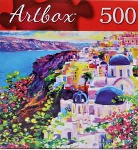 500 Pieces Jigsaw Puzzle Santorini Greece Ivailo Nikolov 20 X 12 Artbox - Picture 1 of 3