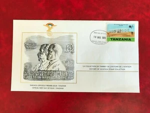 TANZANIA 1978 FDC FAI AVIATION WRIGHT BROTHERS FLYER - Picture 1 of 1
