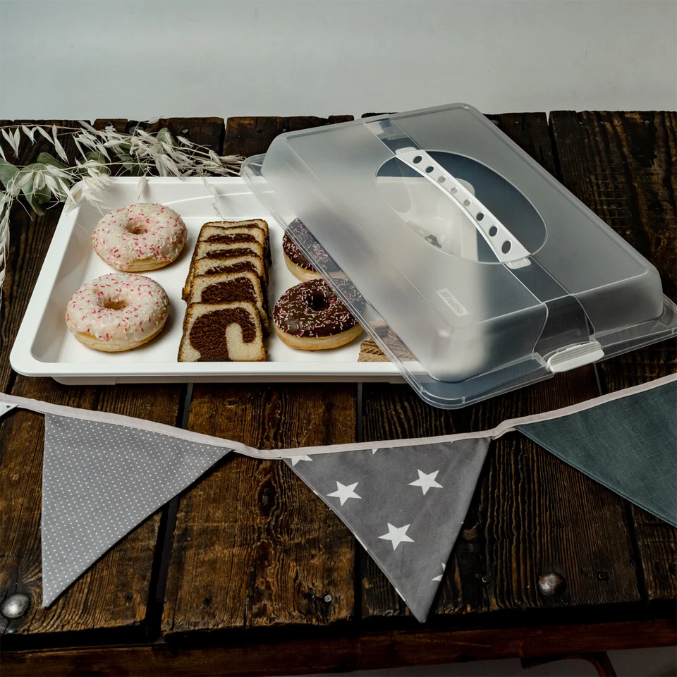 ROTHO Kuchencontainer John Tortenglocke Kuchenbehälter Transportbox Tragegriff - Bild 1 von 1