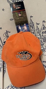Nueva gorra de tenis US Open Nueva York ajustable naranja gemelos empresa 2008 USTA - Imagen 1 de 18