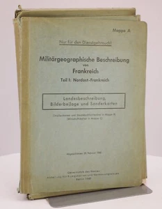 *Rare* Military Intelligence Description of France Part 1 Northeast France 1940 - Imagen 1 de 24
