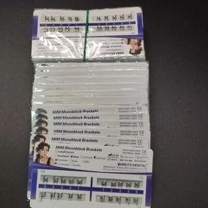20 Sets Dental Brackets Odontologia Teeth Braces Mini Edgewise 022 345 Hooks MIM - Picture 1 of 19