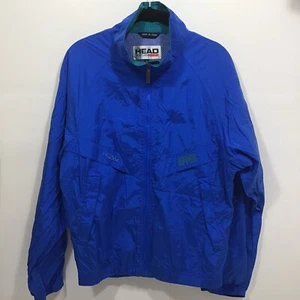 Head Men’s Windbreaker Jacket Small Full Zip Blue Tennis Sports Broadmoor - Picture 1 of 14