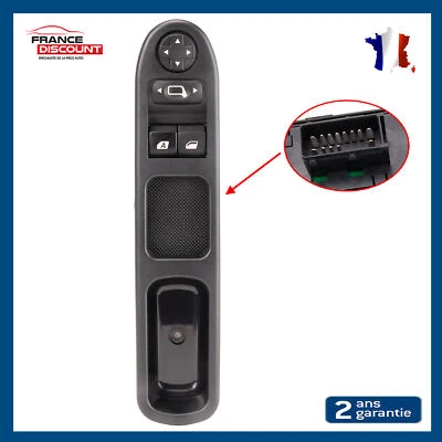 PLATINE DE LEVE VITRE AVANT GAUCHE PREVU POUR CITROEN C3 PICASSO 09-17 = 6554QC - Photo 1/4